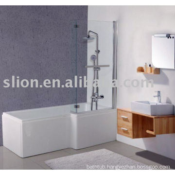 L shape acrylic bathtub,baby bathtub,square acrylic bathtub